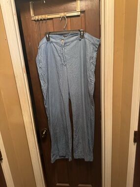 Womens Size 22 J. Crew Light Blue Wide Leg Pants